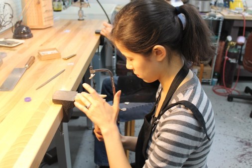 Reducing ring's size by cutting away a small segment of wax