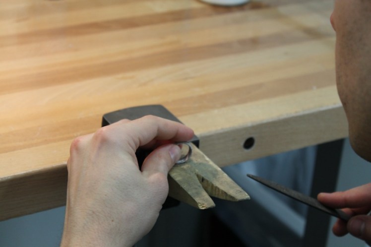 Filing away the sprue