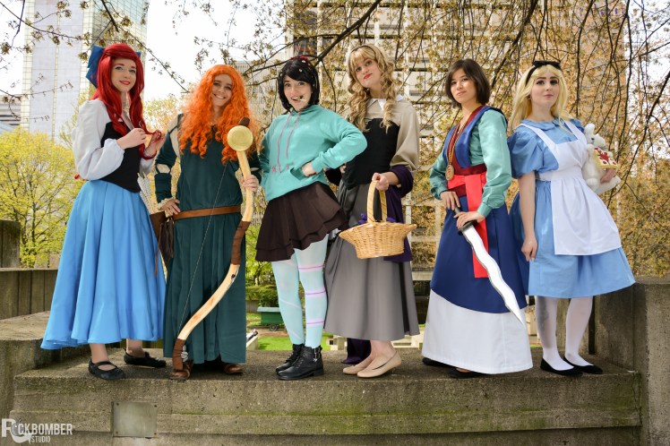 Disney Princesses - Ariel, Merida, Vanelope, Aurora, Mulan, Alice